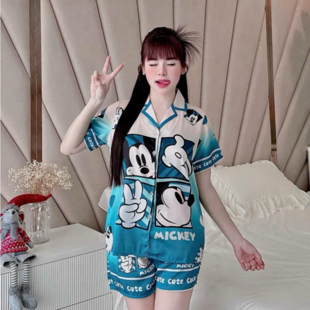 Mickey Mouse Blue Pajama Set